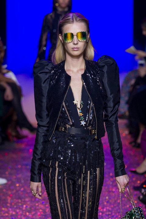 Giacca con maxi spalline Elie Saab, p/e 2017